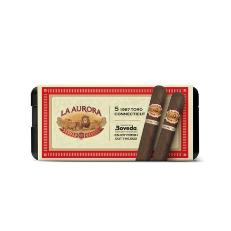 La Aurora 1987 Toro Connecticut 5.75x54 - 5 Pack (Ecuadorian Mild-Bodied) by CigarBros-5