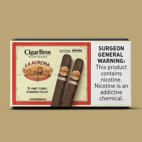 La Aurora 1987 Toro Connecticut 5.75x54 - 5 Pack (Ecuadorian Mild-Bodied) by CigarBros