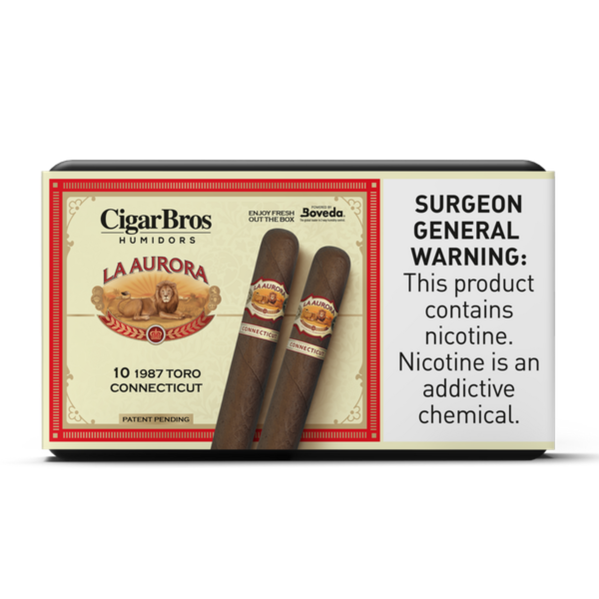 La_Aurora_1987_Toro_Connecticut_5.75x54_10_Pack_Ecuadorian_Mild-Bodied_by_CigarBros-1