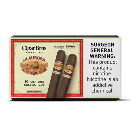 La_Aurora_1987_Toro_Connecticut_5.75x54_10_Pack_Ecuadorian_Mild-Bodied_by_CigarBros-1