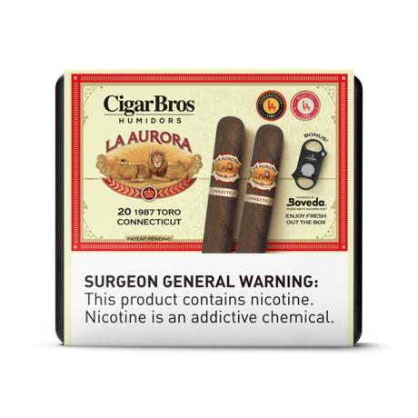 La_Aurora_1987_Toro_Connecticut_5.75x54_20_Pack_Ecuadorian_Mild-Bodied_by_CigarBros-1