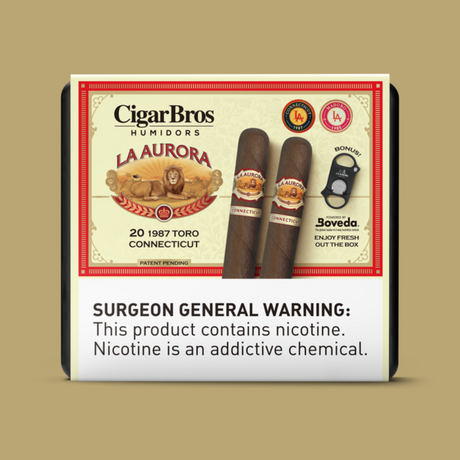La_Aurora_1987_Toro_Connecticut_5.75x54_20_Pack_Ecuadorian_Mild-Bodied_by_CigarBros