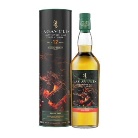 Lagavulin Single Malt Scotch Natural Cask Strength Special Release 2024 12 Year Whiskey