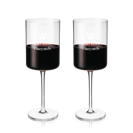 Laurel Crystal Red Wine Glasses, Set of 2-2