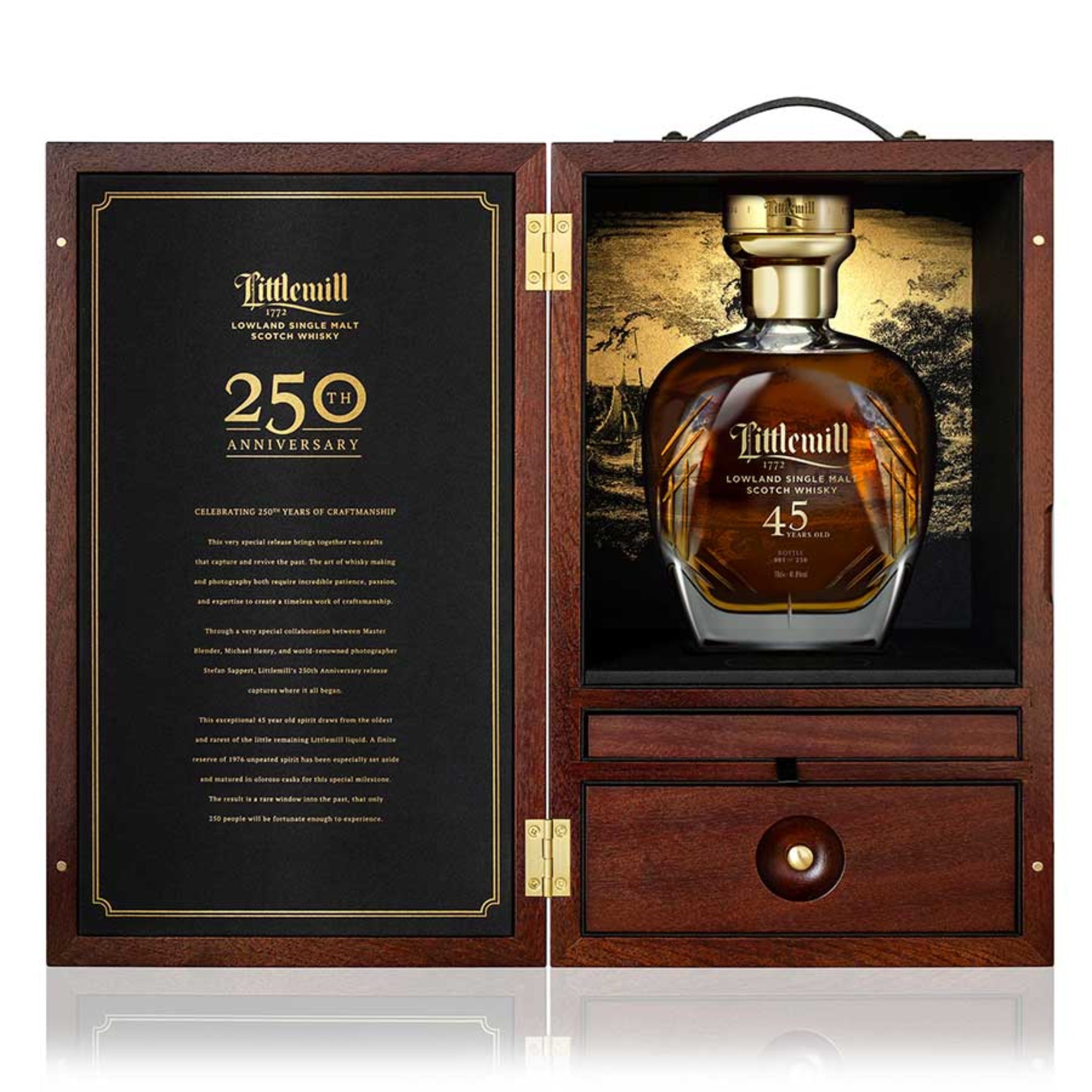 Littlemill 45 Year Old Single Malt Scotch 250th Anniversary Edition Wh