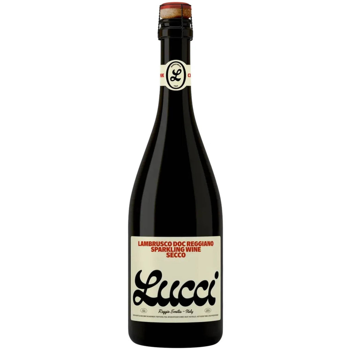 Lucci Lambrusco Reggiano DOC Dry Sparkling Wine Secco