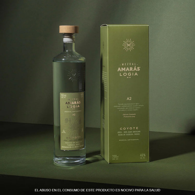 Amaras Mezcal Joven Logia Ma Mezcal Artesanal A2 Coyote | LG