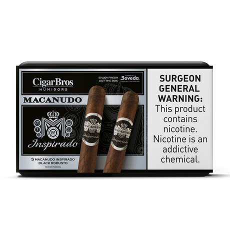 Macanudo Inspirado Black 6x50 - 5 Pack (Toro Connecticut Broadleaf Medium-Full-Bodied) by CigarBros-1