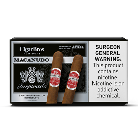 Macanudo Inspirado Red 6x50 5 Pack (Toro Ecuadorian Habano Full-Bodied) by CigarBros-1
