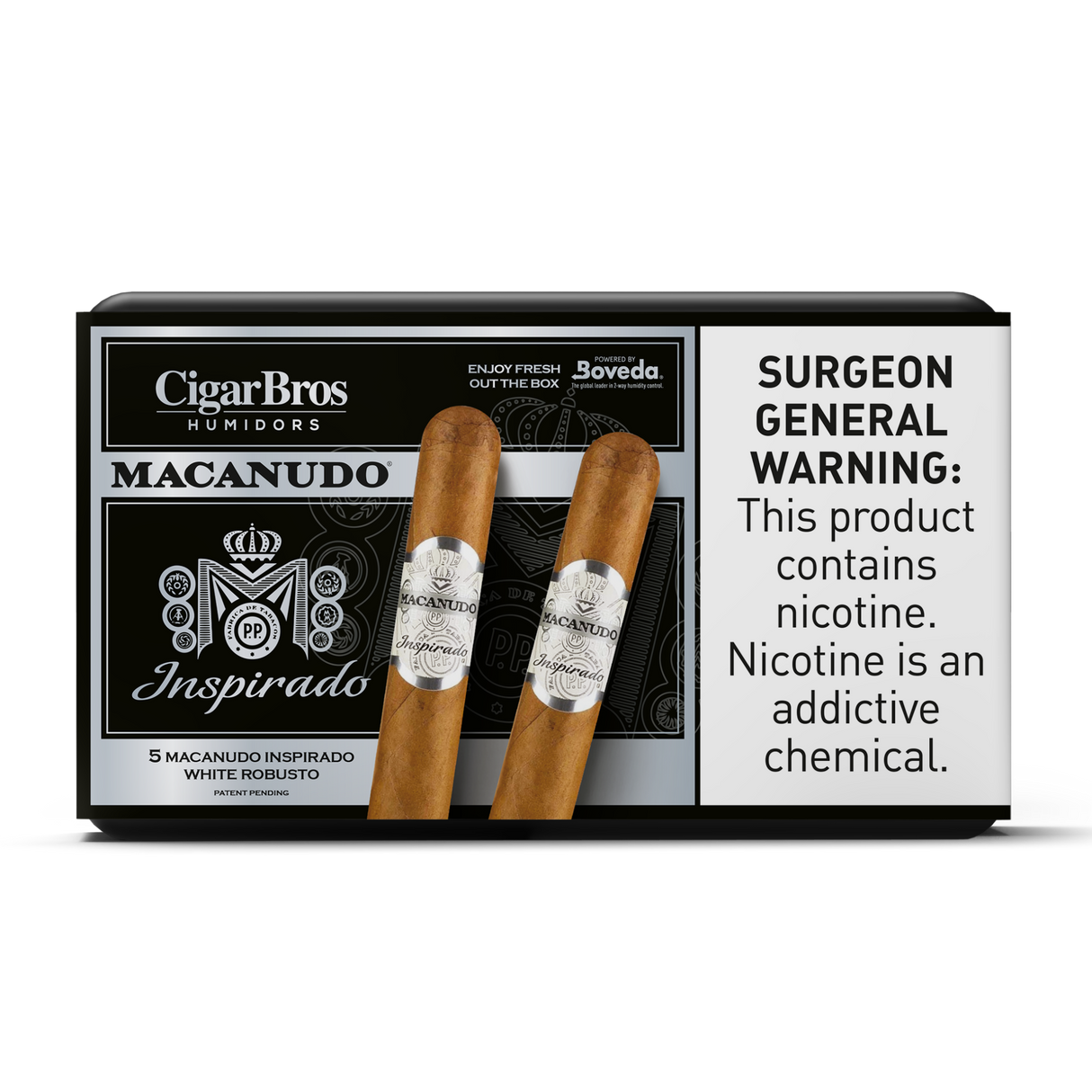 Macanudo Inspirado White 6x50 - 5 Pack(Toro Ecuadorian Connecticut Mild-Medium-Bodied) by CigarBros-1
