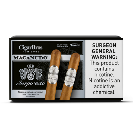 Macanudo Inspirado White 6x50 - 5 Pack(Toro Ecuadorian Connecticut Mild-Medium-Bodied) by CigarBros-1