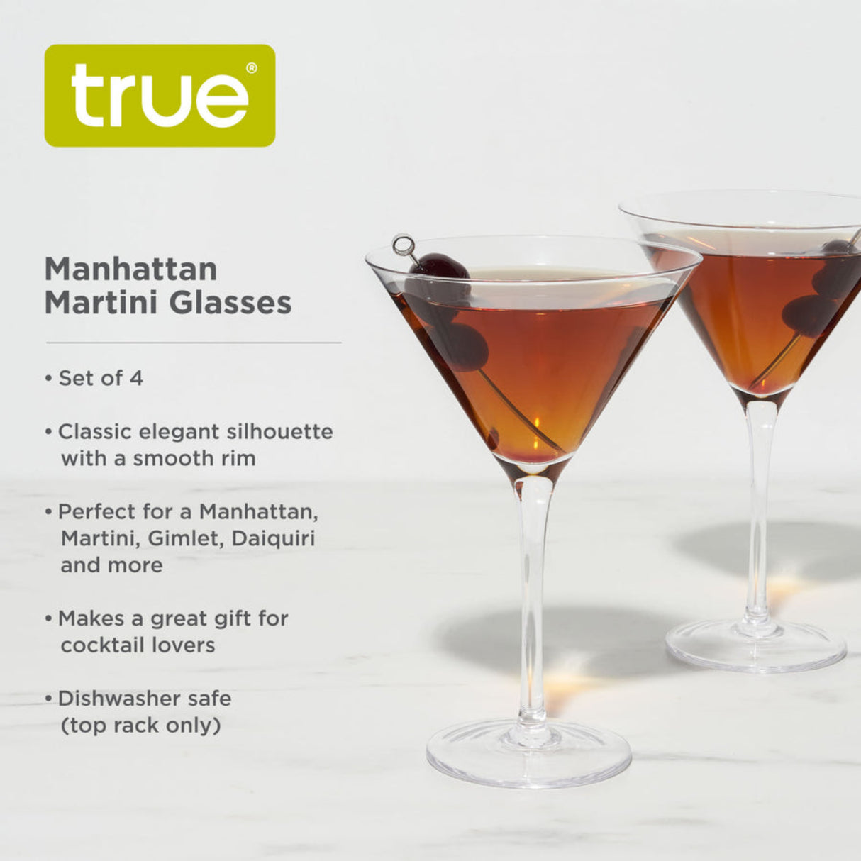 Manhattan Martini Glasses, Set of 4-5