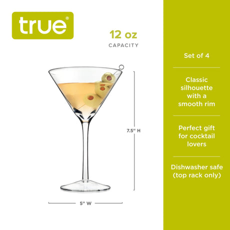 Manhattan Martini Glasses, Set of 4-6