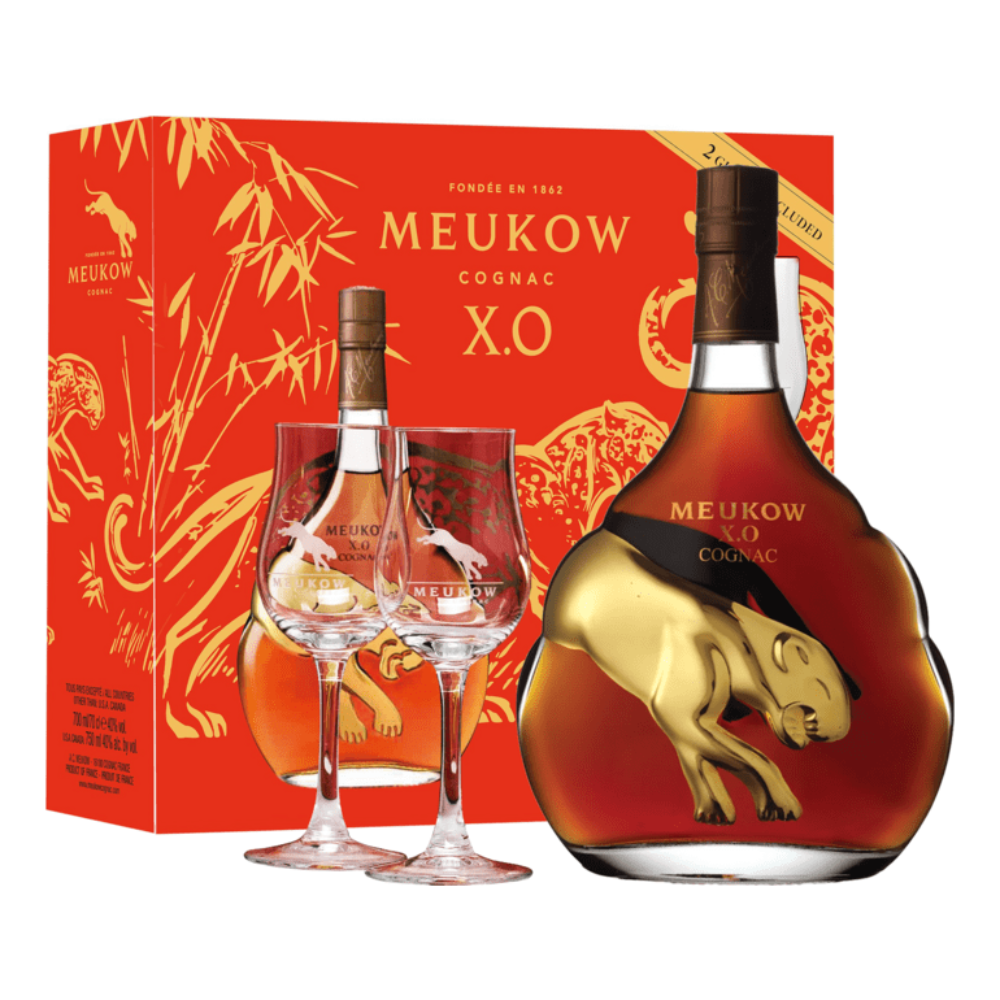 Meukow Cognac XO With 2 Glasses