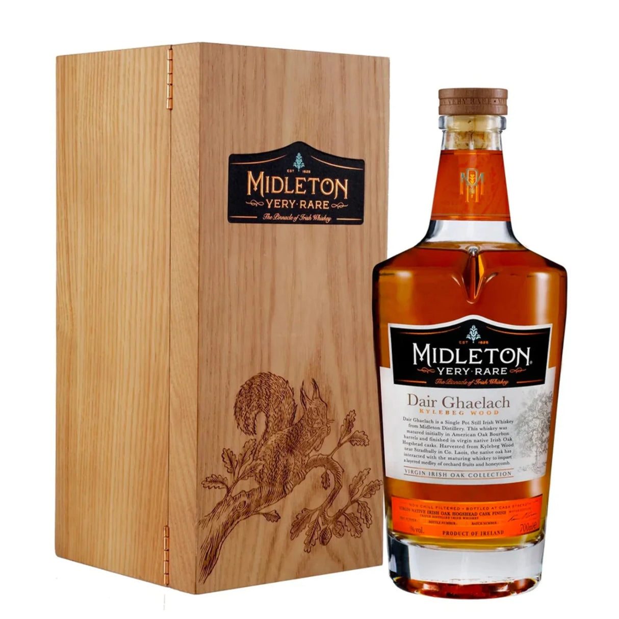 Midleton Single Pot Still Irish Whiskey Very Rare Dair Ghaelach Kylebeg Wood 112 Proof