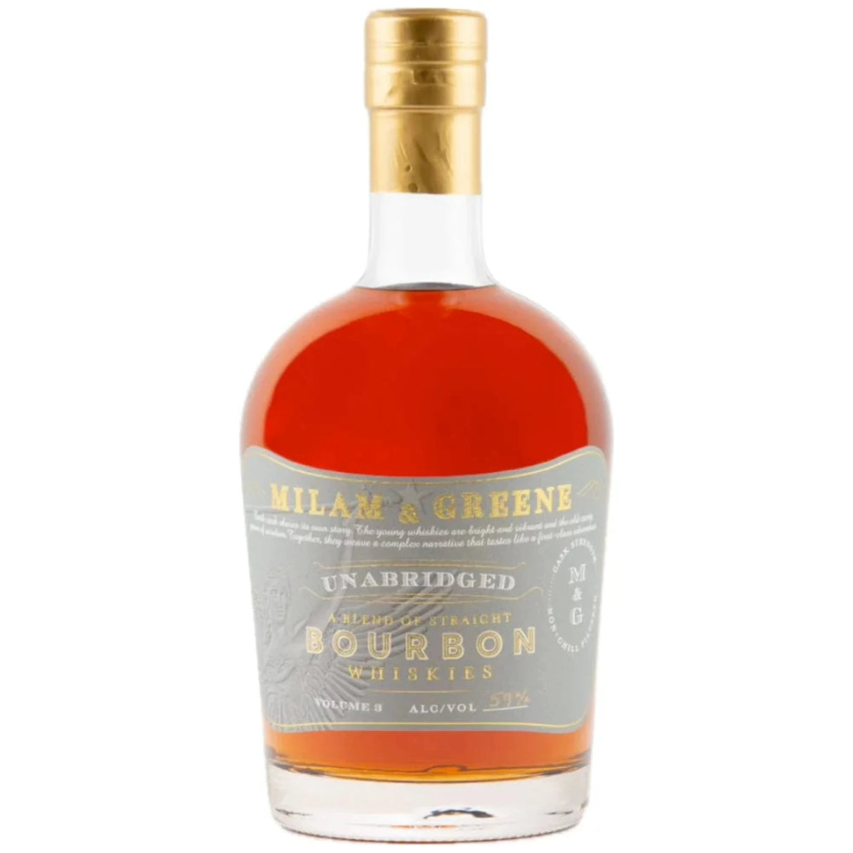 Milam & Greene Blended Bourbon Unabridged Volume No. 3 2 Year Whiskey