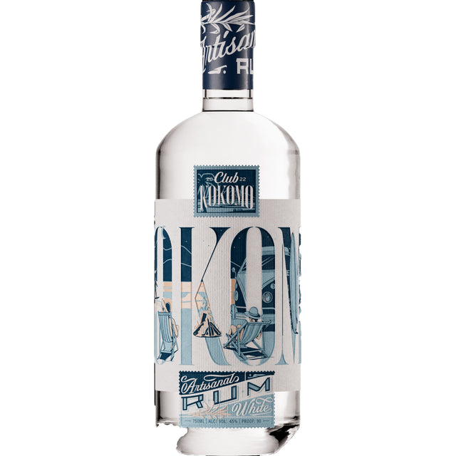 Club Kokomo Artisanal White Rum 750ml bottle
