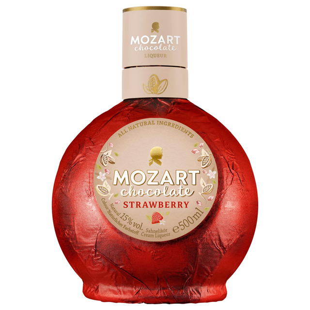 Mozart White Chocolate Strawberry Cream Liqueur