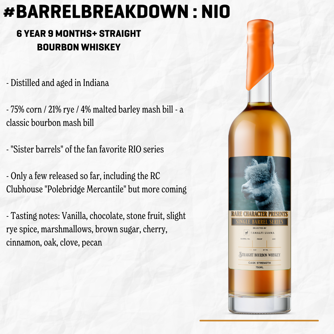 Rare Character Bourbon Single Barrel Whiskey NIO-041