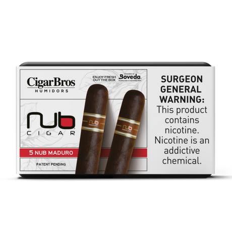 Nub Maduro 4x60 5 Pack (Gordo Brazilian Medium-Full-Bodied) by CigarBros-1