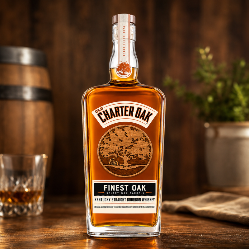 Old Charter Oak Finest Oak Kentucky Straight Bourbon Whiskey