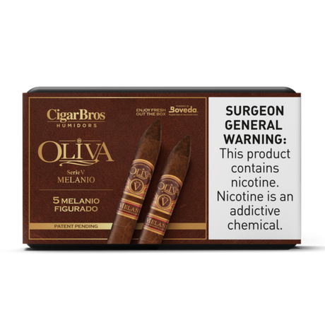 Oliva Melanio Figurado 6.5x52 - 5 Pack (Ecuadorian Sumatra Medium-Full-Bodied) by CigarBros-1
