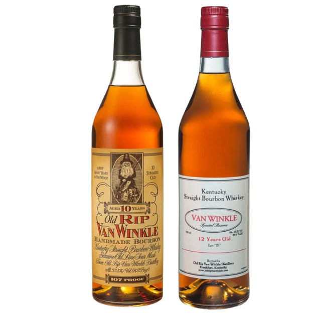 Pappy Van Winkle Old Rip Van Winkle 10 Year & Van Winkle 12 Year Lot B Bundle