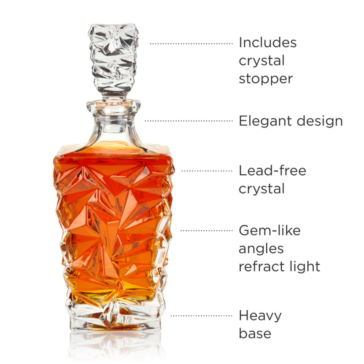 Prism Crystal Whiskey Decanter-3