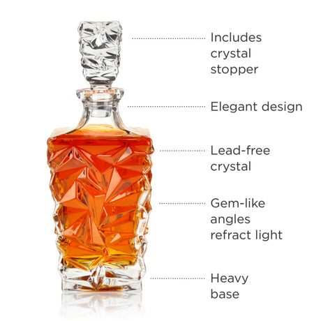 Prism Crystal Whiskey Decanter-3
