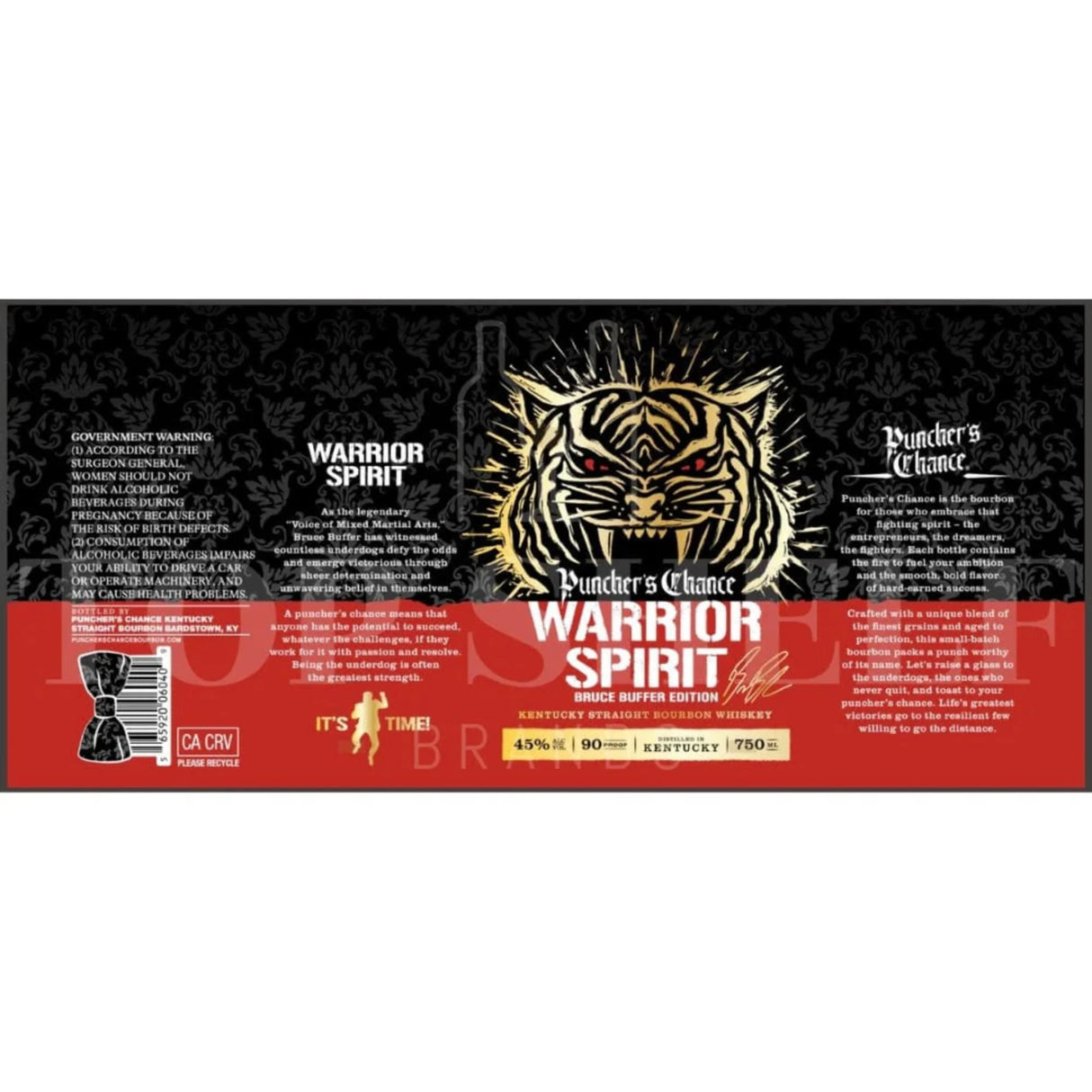 Puncher's Chance Straight Bourbon Warrior Spirit Bruce Buffer Edition Whiskey