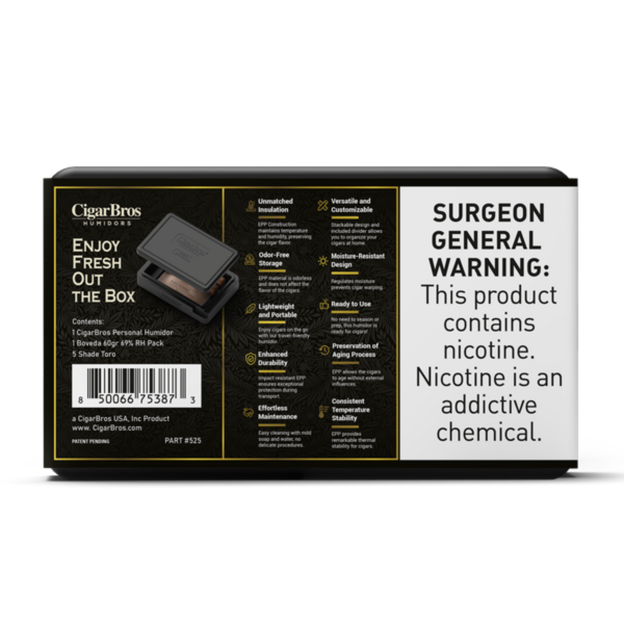 Quorum Toro Shade 6x50 - 5 Pack (Ecuadorian Connecticut Mild-Bodied) by CigarBros-3