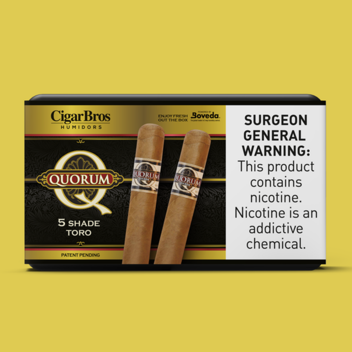 Quorum Toro Shade 6x50 - 5 Pack (Ecuadorian Connecticut Mild-Bodied) by CigarBros