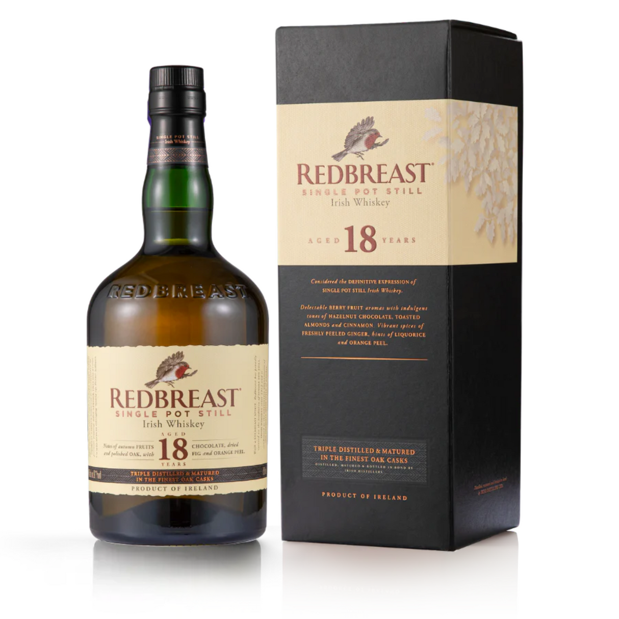 Redbreast Single Pot Still Irish Whiskey 18 Year Old