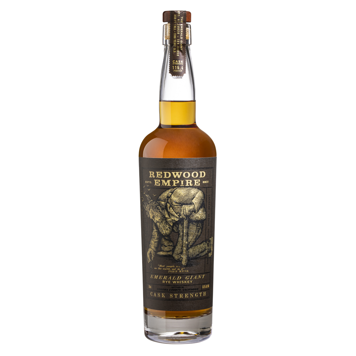 Redwood Empire Rye Emerald Giant Cask Strength Whiskey