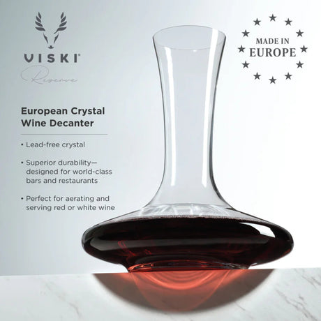 Reserve European Crystal Wine Decanter-6