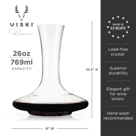 Reserve European Crystal Wine Decanter-7