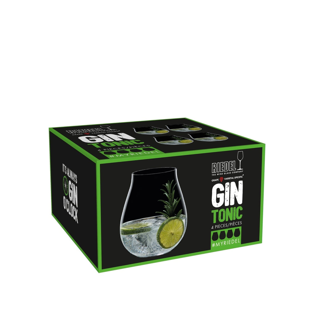 Riedel Drinkware Gin Set (5414/67) – Set of 4 Crystal Glasses-4