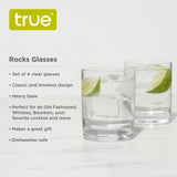 Rocks 12 oz Cocktail Glasses – Set of 4-7