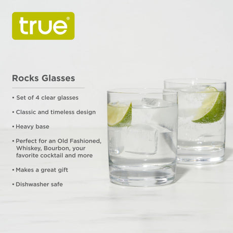 Rocks 12 oz Cocktail Glasses – Set of 4-7