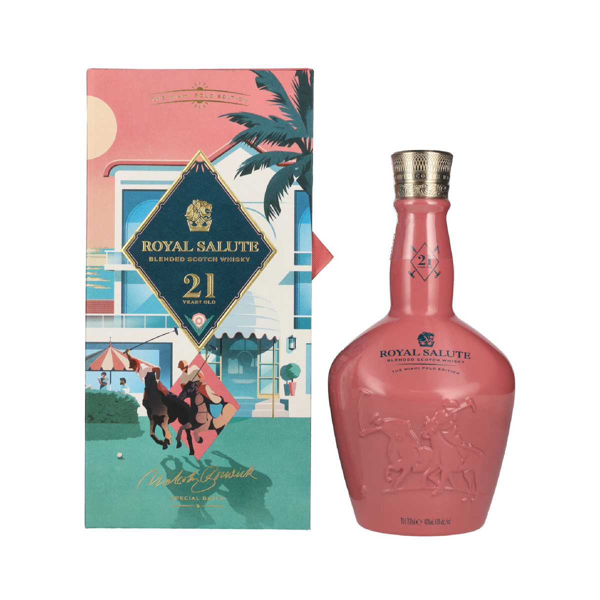 Royal Salute Blended Scotch The Miami Polo Edition 21 Year Whiskey