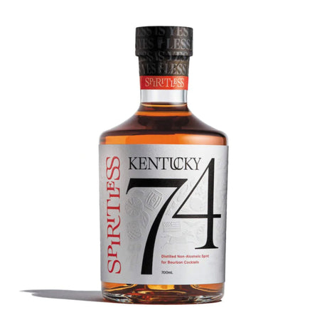 SPIRITLESS Kentucky 74 Distilled Non-Alcoholic Bourbon Whiskey - Bourbon-Style Spirit