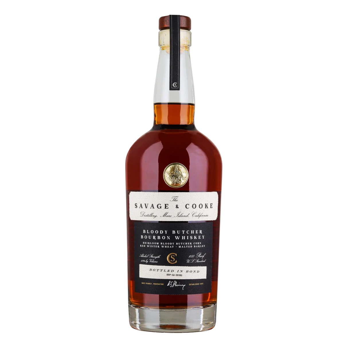 Savage & Cooke Distillery Mare Island California Bloody Butcher Bottled In Bond Bourbon Whiskey
