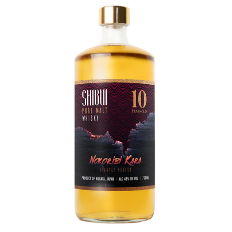 Shibui Pure Malt Whiskey - 10 Years Old Nokoribi Kara, Libatly Peated (Product Of Niigata, Japan)