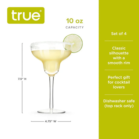 Sorbo 10 oz Margarita Glasses, Set of 4-4