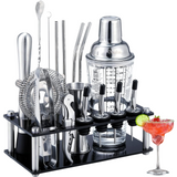 Stainless Steel Essential Barware Kit With Holder