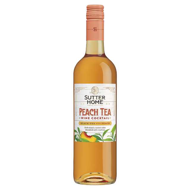 Sutter Home Peach Tea Wine Cocktail Black Tea With Peach