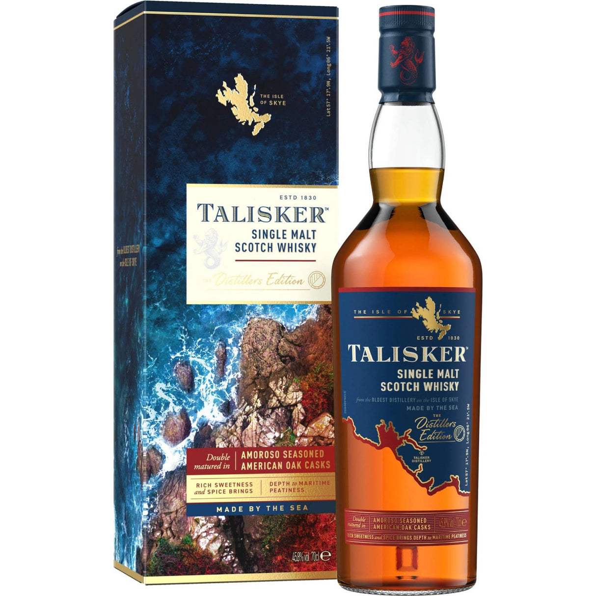Talisker Single Malt Scotch Whiskey - (The Distillers Edition) Made By The Sea