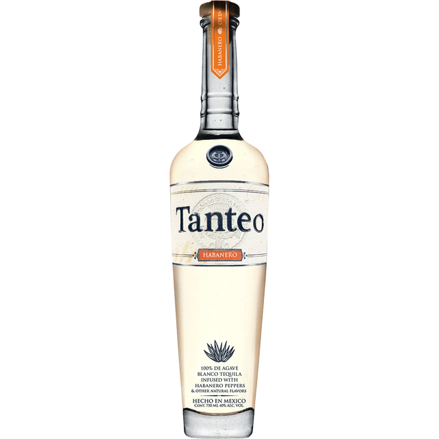 Tanteo Tequila Blanco Habanero Peppers