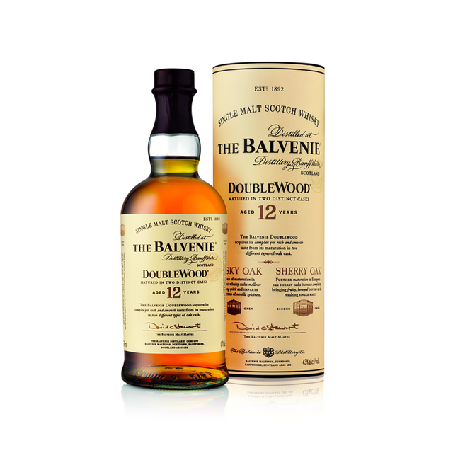 The Balvenie 12 Year Old DoubleWood Aged Single Malt Scotch Whiskey