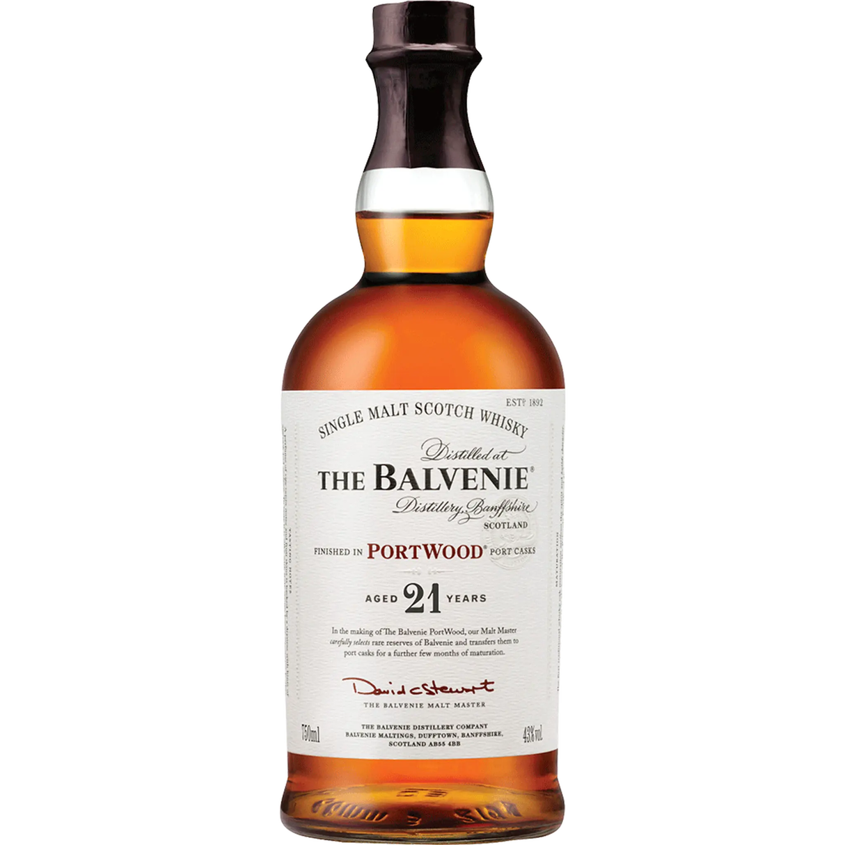 The Balvenie Single Malt Scotch Portwood 21 Year Old Whiskey